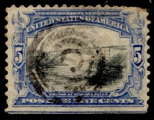 US Stamps #297 USED BRIDGE AT NIAGRA FALLS ISSUE