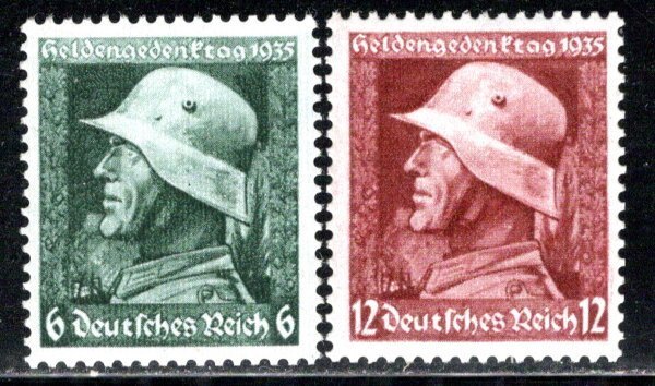 Germany Reich Scott # 452 - 453, mint nh