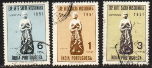 Portuguese India Sc #524-526 Used