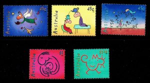 Australia 1998 Michael Leunig  Set of 5 MNH