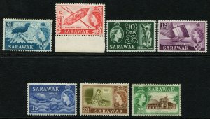 Sarawak Stamps 1955/59 SG188/20  set x 15 Fair/Good MM  Cat £100