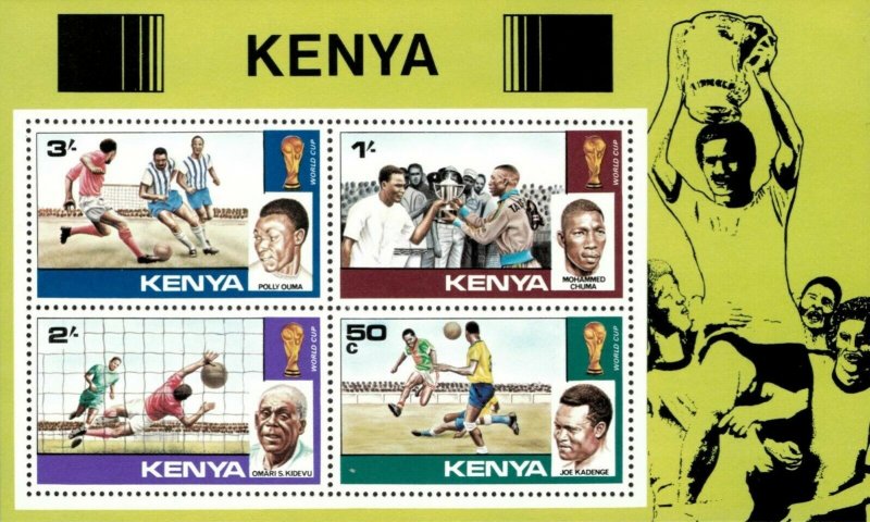 Kenya 1978 - 1978 World Cup Championship - Souvenir Sheet - Scott 116a - MNH