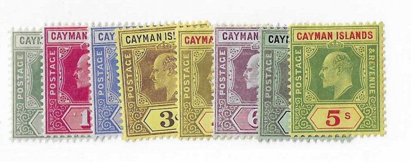 Cayman Islands Sc #21-30   set of 8  OG VF