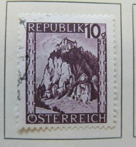 1946-47 A5P37F96 Austria 10g Dark Brown Purple Used-