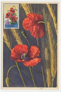 Maximum card San Marino 1957 Poppy 