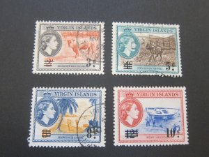 British Virgin Islands 1962 Sc 130,132-4 FU