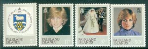 Falkland Is 1982 Princess Diana 21st Birthday MLH lot81964