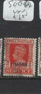 INDIA  NABHA  (PP0704B)  KGVI  SERVICE 2 A    SG O62  VFU 