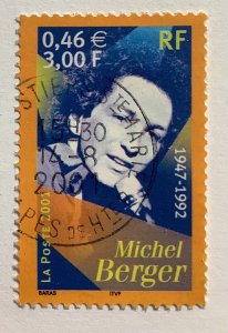 France 2001 Scott 2823 used - 3.00fr,  Singers, 	Michel Berger