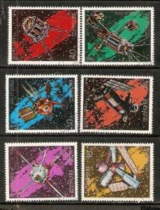 DPR Korea 1976 Space Satellite Communication Sc 1446-51 Cancelled ++ 12766