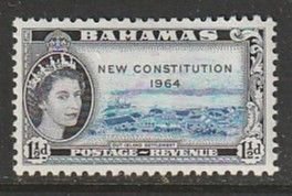 1964 Bahamas - Sc 187 - MH VF - 1 single - New Constitution overprint