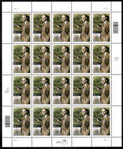 MALACK 3533 VF/XF OG NH, 34c Enrico Fermi Sheet, rob..MORE.. sheet3533