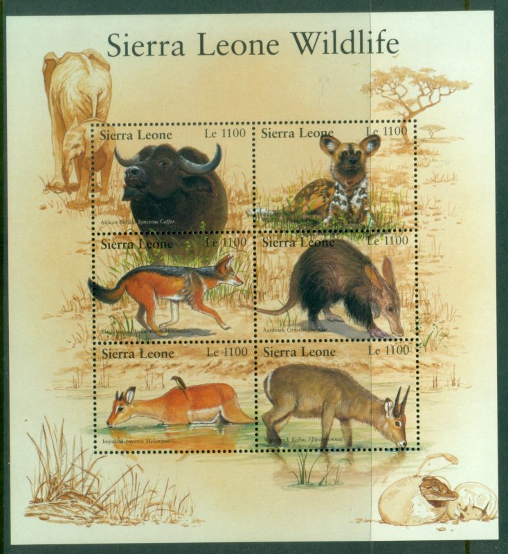 Sierra Leone 2002 Sierra Leone Wildlife MS MUH