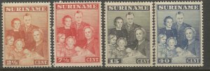 SURINAME 176-179  HINGED,  ROYAL FAMILY