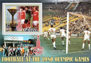 Olympic Games 1980 Football 2024 year, 8 sheets  perforated  NEW