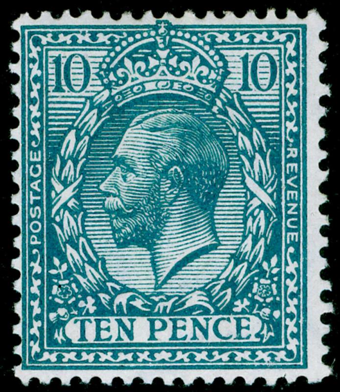 SG428 SPEC N44(1), 10d turquoise-blue, LH MINT. Cat £40.