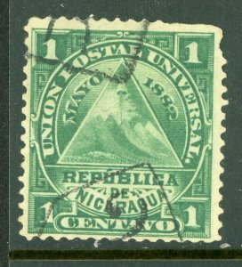 Nicaragua 1882 ABNC 1¢ w/Rivas Cancel L825 ⭐⭐⭐