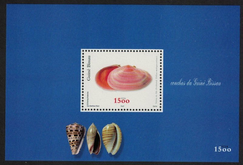 Guinea-Bissau Shell 'Tellina madagascariensis' MS 2002 MNH SG#MS1368