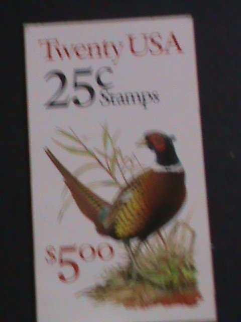 ​UNTIED STATES-1987SC# 2283a LOVELY PHEASANT BIRD-RARE BOOKLET MNH VERY FINE