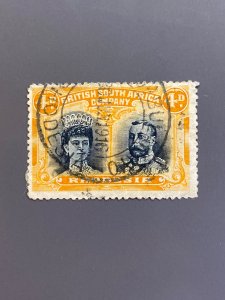 Rhodesia 106 SF Used. Major thin. Scott $ 27.50