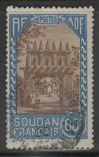 French Sudan Scott 78 Used stamp from 1931-1940 set