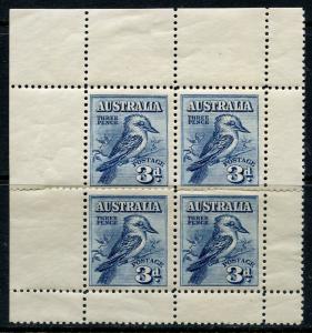 AUSTRALIA SCOTT#95a SOUVENIR SHEET MINT HINGED WITH THIN IN MARGIN PERFS CRIMPED