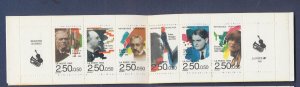 FRANCE - Scott  B647a - VF MNH complete booklet - music - 1992