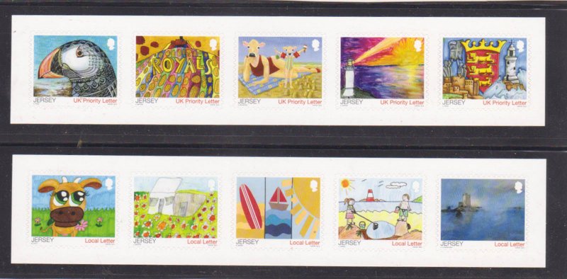 JERSEY - 2015 MY JERSEY - 10V - STRIP - MINT NH SELF-ADHESIVE STAMPS