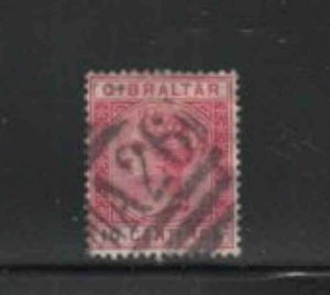 GIBRALTAR #30 1889 10c QUEEN VICTORIA F-VF USED d