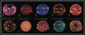 USA 5607b,5598-5607 Mint (NH) Sun Science Block of 10 (read description)