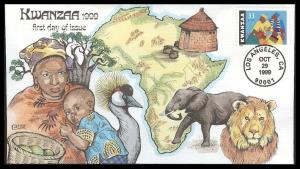 #3368 Kwanzaa Collins FDC