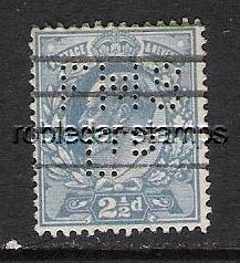 GREAT BRITAIN 131 VFU PERFIN C804