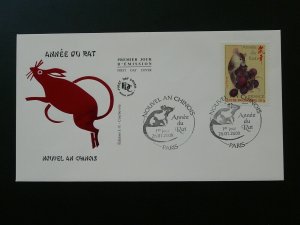 chinese calenday year of the rat China new year FDC 97661