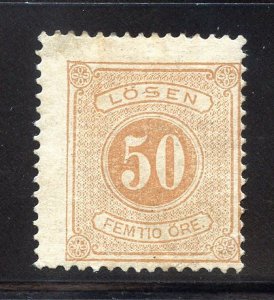 Sweden J10 Used, Postage Due Issue from 1874.