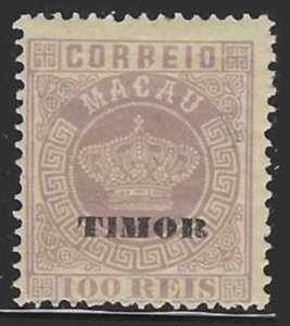 Timor #8 (1885), MH single, cat. $3.00