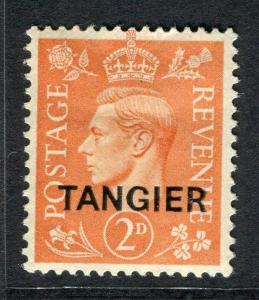 MOROCCO AGENCIES TANGIER;  1949 GVI Optd. issue fine Mint hinged 2d. value