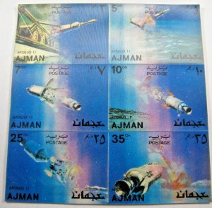 AJMAN 1972  -  3D SPACE TOPICAL  -  LOLLINI #4500AJM58 63  MNH