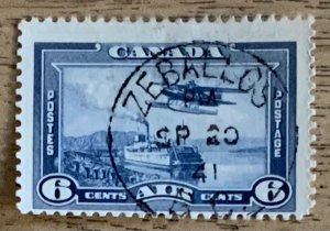 CANADA 1938 AIRMAIL 6 CENTS SG371 CDS  USED