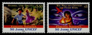 United Nations - Vienna 210-2 MNH UNICEF, Folklore, Hansel & Gretel