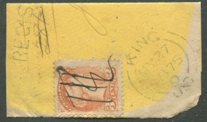 ONTARIO DOUBLE SPLIT RING TOWN CANCEL KING, U.C.