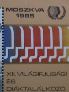 HUNGRAY-1985-SC#2944- 12TH WORLD YOUTH FESTIVAL-MOSCOW- MNH S/S VERY FINE