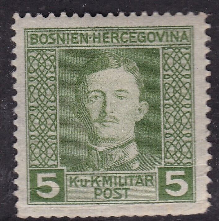 Bosnia and Herzegovina 1917 Emperor Charles 5h Mint Hung SG 417 VGC
