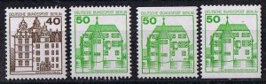 Germany 1980,Sc.#9N439-440 and more MNH, singles and booklet stamps