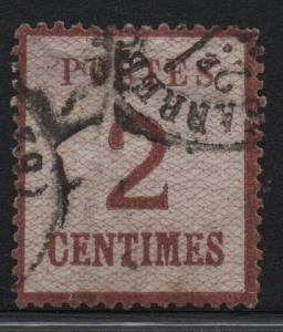 German States Alsace & Lorraine Scott #N9 VF Orig. Stamp CV $550 12-1/2mm Postes