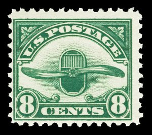 Scott C4 1923 8c Propeller Airmail Issue Mint Fine+ OG NH Cat $35