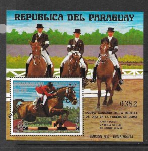 PARAGUAY Sc 1706 NH SOUVENIR SHEET OF 1976 - OLYMPICS