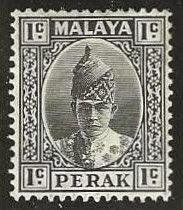 Perak  Sc.  84  mint, hinge remnant. 1938.  (P361)
