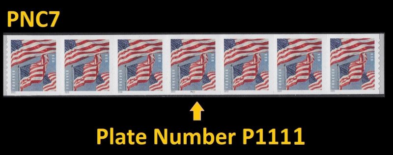 US 5657 Flags forever PNC7 APU P1111 (from coil of 100) MNH 2022 