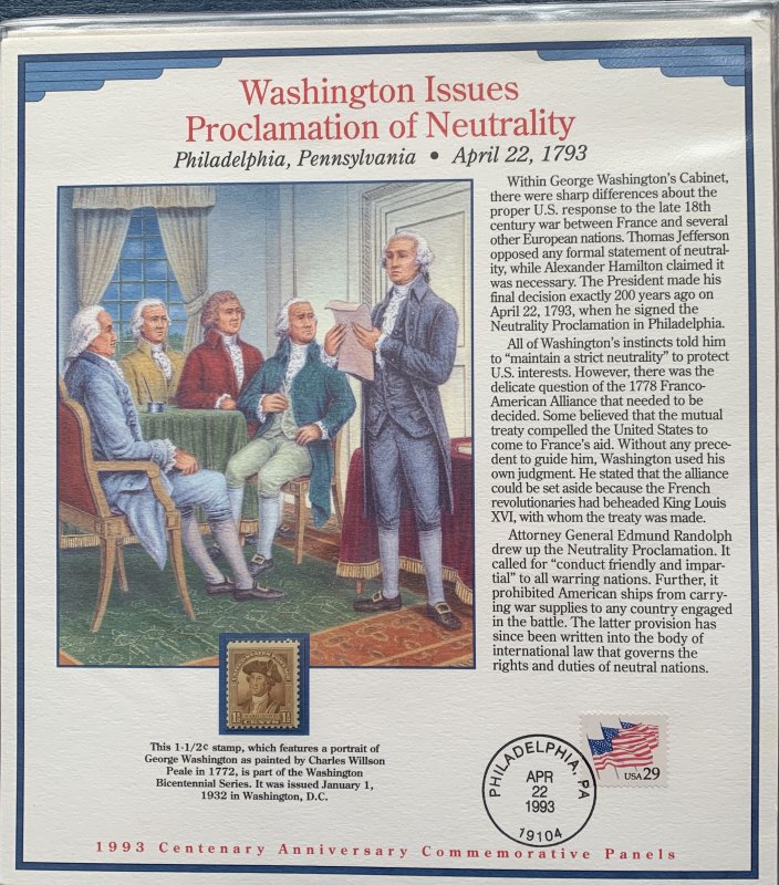 Centenary Anniversary Commemorative Panels.