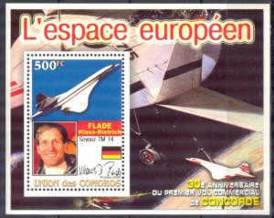 Comoros 2005 European Space (II) K. D. Flade Concorde S/S MNH Private